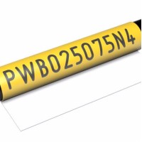 PWB42017 - Самоламінуючі наліпки типу PWB з поліестеру (25х25)х75 мм білого кольору (60 шт/блокнот)