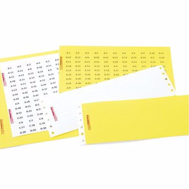 PFA20018KT9 - Аркуш формату А4 типу PF з самоклеючими наліпками білого кольору розміром 17,5х9,5 мм (352 шт/аркуш)