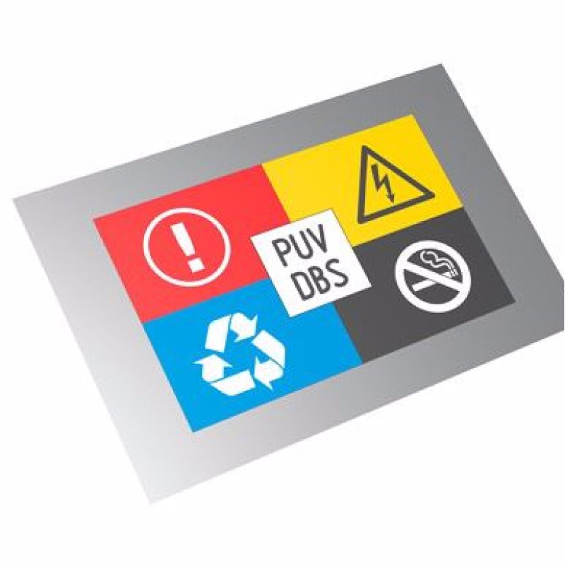 PUV-A4-DBW - Табличка з композитного матеріалу з нанесеним принтом формата А4 (товщина 3 мм) білого кольору