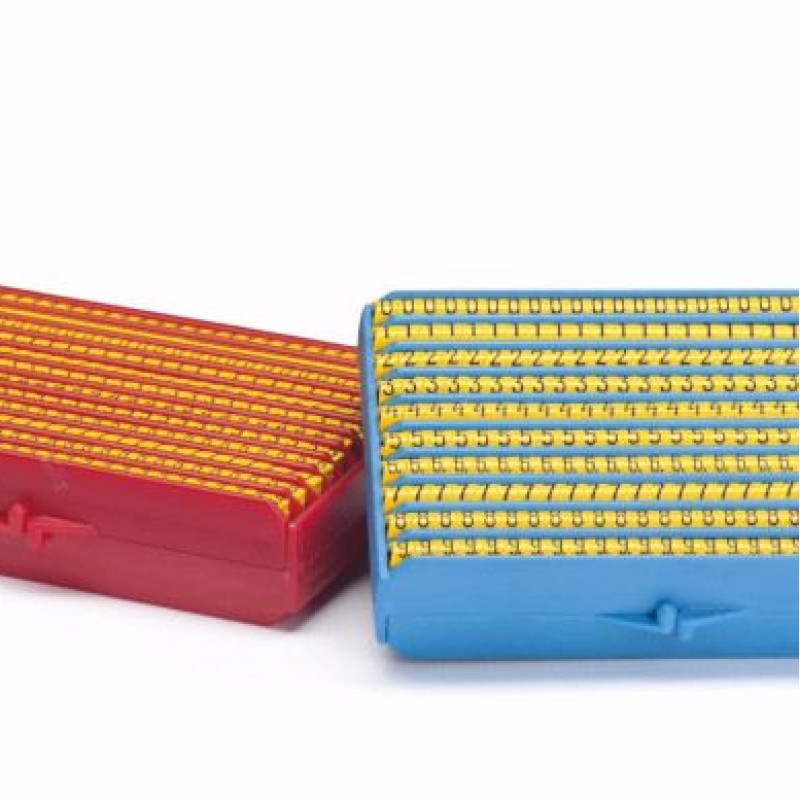 CAS-500MP40.0-9 - Касета синього кольору з маркерами типу РА-1 (від 0 до 9 білого кольору) та з інструментом PAD-4M