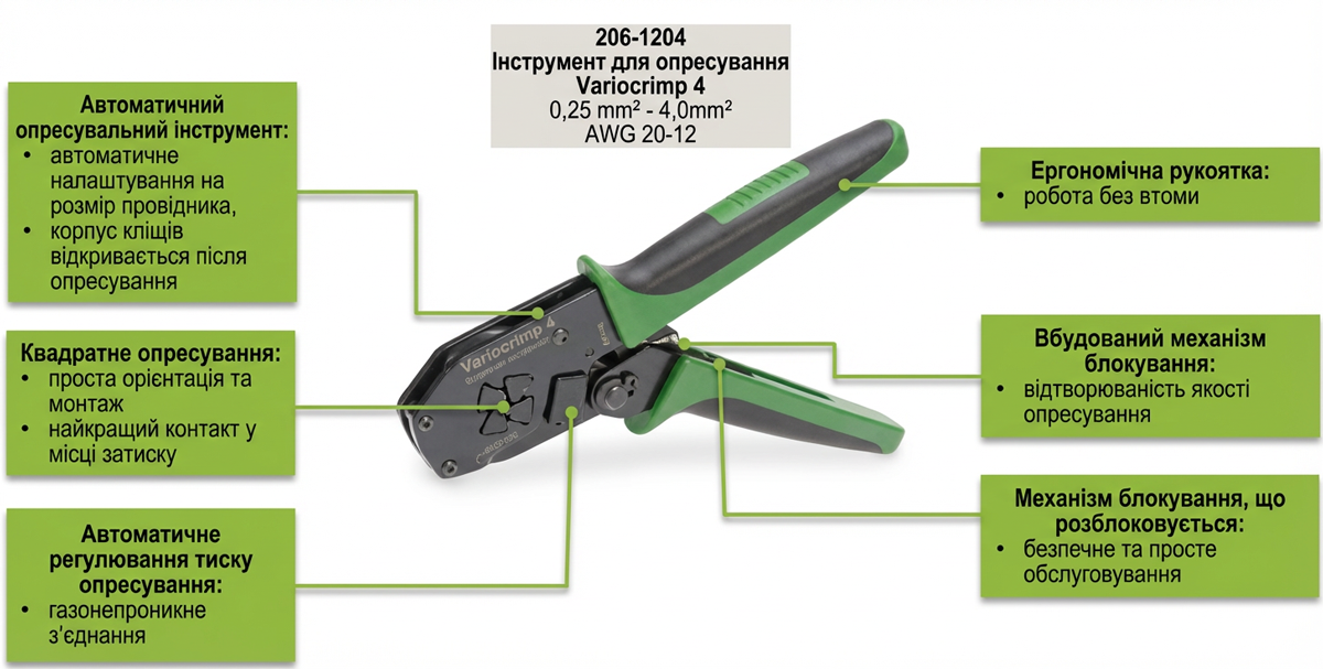 Two ferrules Variocrimp 4 (206-1204) Two ferrules Variocrimp 4 (206-1204)