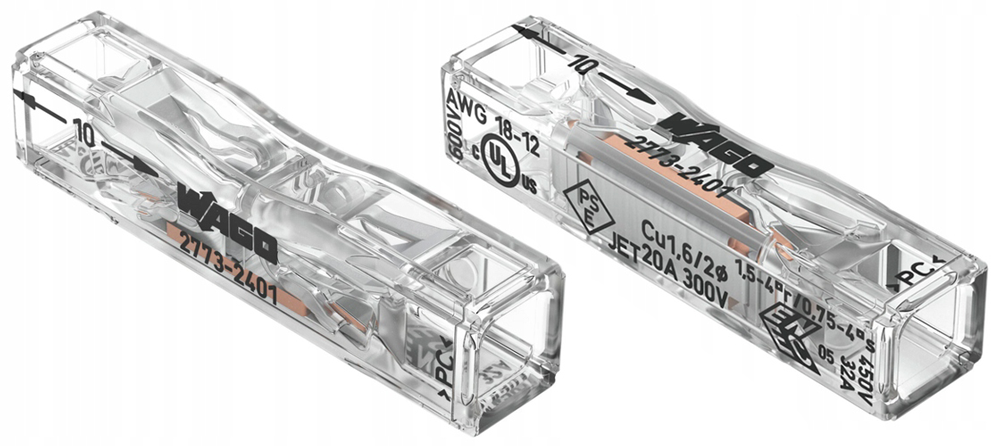 З’єднувач PUSH WIRE® Inline Splicing Connector серії 2773
