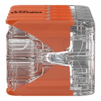 221-420 Зрощувальний з'єднувач з важелями; для всіх типів провідників; макс. 4 мм²; 10-жильний; прозорий корпус; Температура навколишнього повітря: макс. 85°C (T85); 4,00 мм²; прозорий