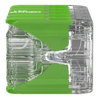 221-430 Зрощувальний з'єднувач з важелями Green Range; для всіх типів провідників; макс. 4 мм²; 10-жильний; прозорий корпус; Температура навколишнього повітря: макс. 85°C (T85); 4,00 мм²; прозорий, ЕКО