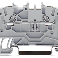 2000-1204 2-conductor through terminal block;1 mm²;for Ex e II and Ex i applications;blue