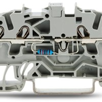 2002-1411/1000-696 Клемна колодка для компонентів; 4-провідний; з резистором 1M0; сірий