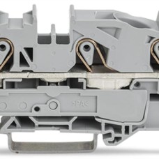 2016-1301 3-conductor through terminal block;16 mm²;suitable for Ex e II applications;gray