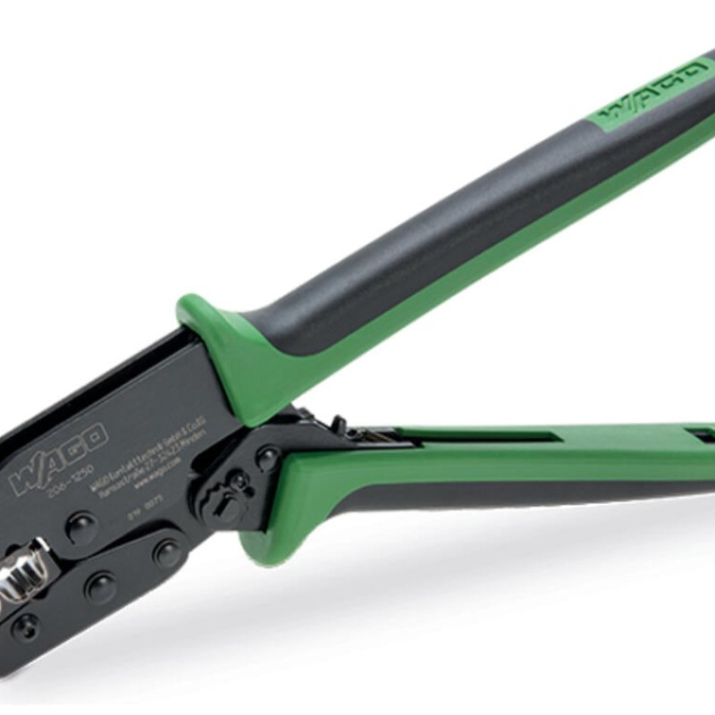 206-1250 Crimping tool 50;for insulated and uninsulated ferrules;Crimping range 35 mm² and 50 mm²;green/black
