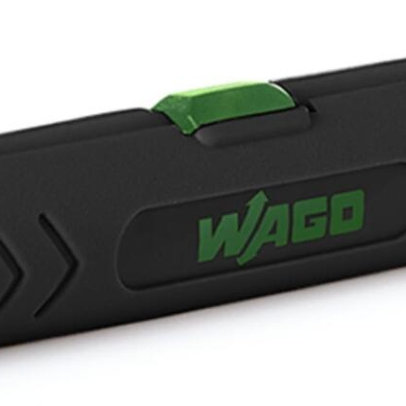 206-1451 Інструмент для зняття ізоляції з кабелю даних; для Ø 4.5 мм … 10 мм; зелений/чорний