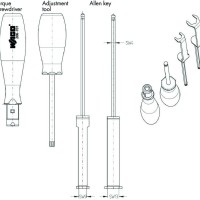 206-701 Динамометричний ключ M8 та M12; Монтажний комплект