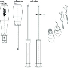 206-701 Torque wrench M8 and M12;Assembly kit