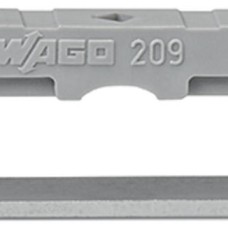209-120 Mounting foot;can be snapped on terminal blocks with snap-in mounting foot;for mounting on relay-modules;gray