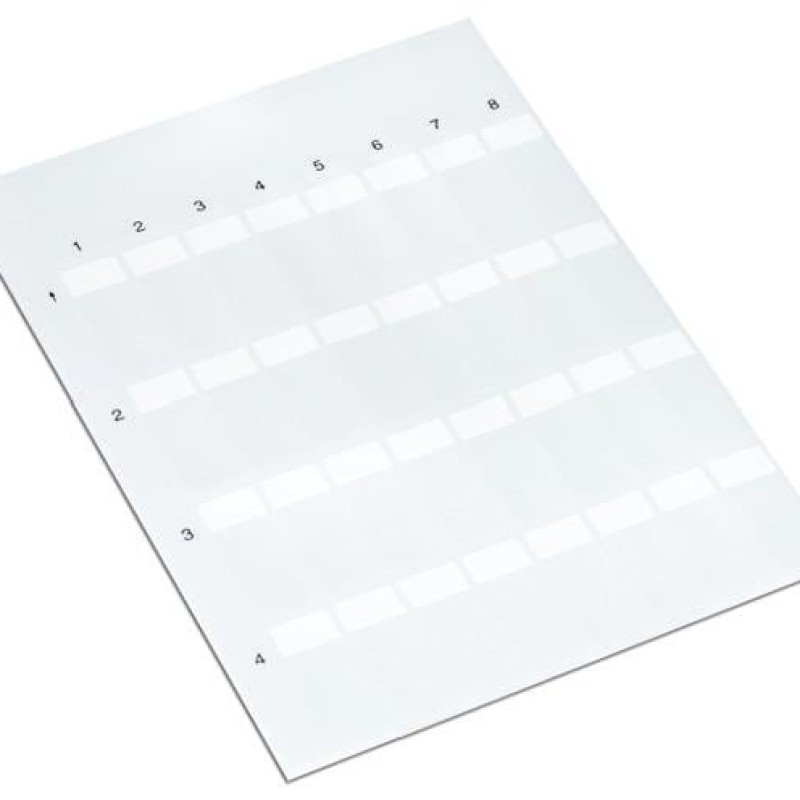 211-150 Самоламінуючі етикетки; білий