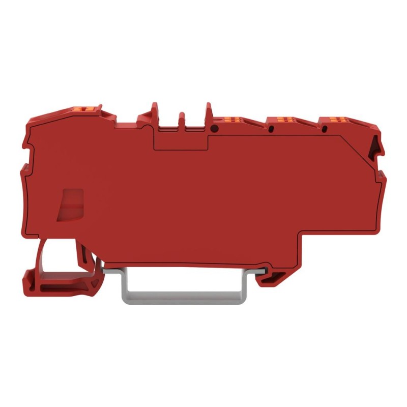 2206-8033 Distribution terminal block;with push-button;1 x 6 mm² / 6 x 1.5 mm²;red