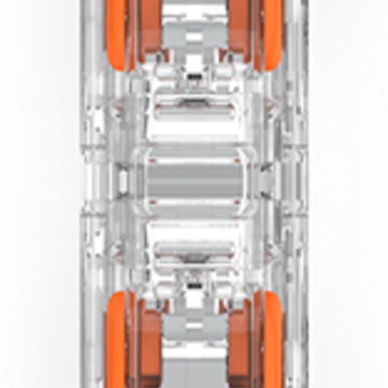 221-2411 З'єднувач для зрощування з важелями; для всіх типів провідників; макс. 4 мм²; прозорий