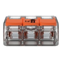 221-413 З'єднувач для зрощування з важелями; для всіх типів провідників; макс. 4 мм²; прозорий