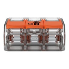 221-413 Splicing connector with levers;for all conductor types;max. 4 mm²;transparent