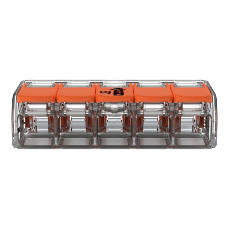 221-415 З'єднувач для зрощування з важелями; для всіх типів провідників; макс. 4 мм²; прозорий