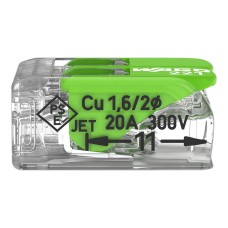 221-422 Splicing connector with levers;for all conductor types;max. 4 mm²;transparent