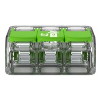 221-423/995-012 З'єднувач для зрощування з важелями; для всіх типів провідників; макс. 4 мм²; прозорий, блістер