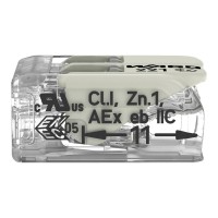 221-482 Splicing connector with levers;for all conductor types;for Ex e applications;transparent