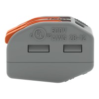 222-412 Splicing connector with levers;for all conductor types;max. 4 mm²;gray