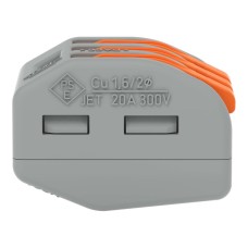 222-413 Splicing connector with levers;for all conductor types;max. 4 mm²;gray