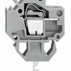 226-104 Прохідна клемна колодка; Клема швидкого роз'єднання провідник/пайка/обтиск; Товщина пластини: 1.5 мм; сірий