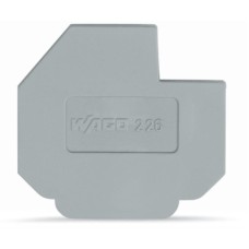 226-110 Кінцева пластина; для 630 В, розміри вирізу L1; товщина 1.5 мм; сірий