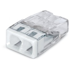 2273-202 PUSH WIRE® splicing connector;for solid conductors;max. 2.5 mm²;transparent