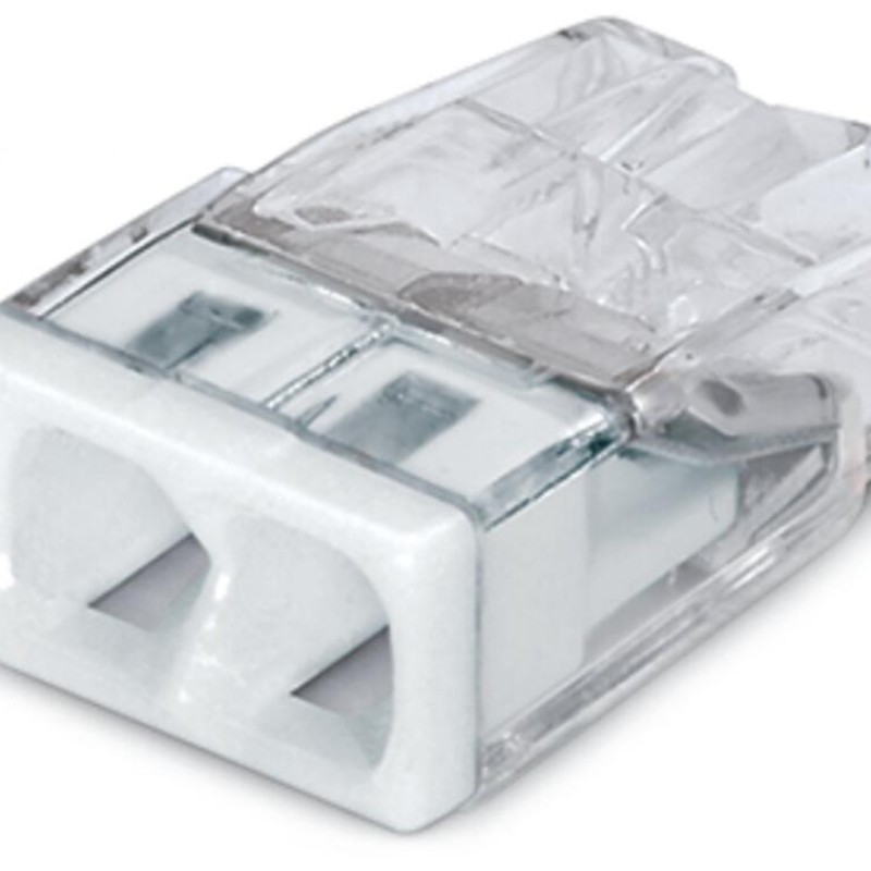 2273-202 З'єднувач PUSH WIRE® для зрощування; для монолітних провідників; макс. 2.5 мм²; прозорий