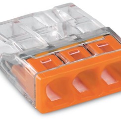 2273-203 З'єднувач PUSH WIRE® для зрощування; для монолітних провідників; макс. 2.5 мм²; прозорий