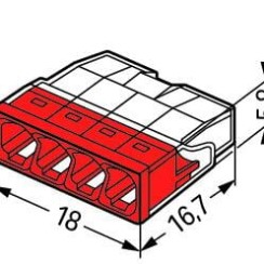 2273-204 З'єднувач PUSH WIRE® для зрощування; для монолітних провідників; макс. 2.5 мм²; прозорий