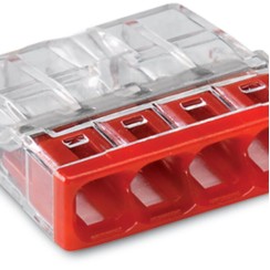 2273-204 З'єднувач PUSH WIRE® для зрощування; для монолітних провідників; макс. 2.5 мм²; прозорий