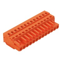 231-313/026-000 1-conductor female connector;CAGE CLAMP®;2.5 mm²;orange