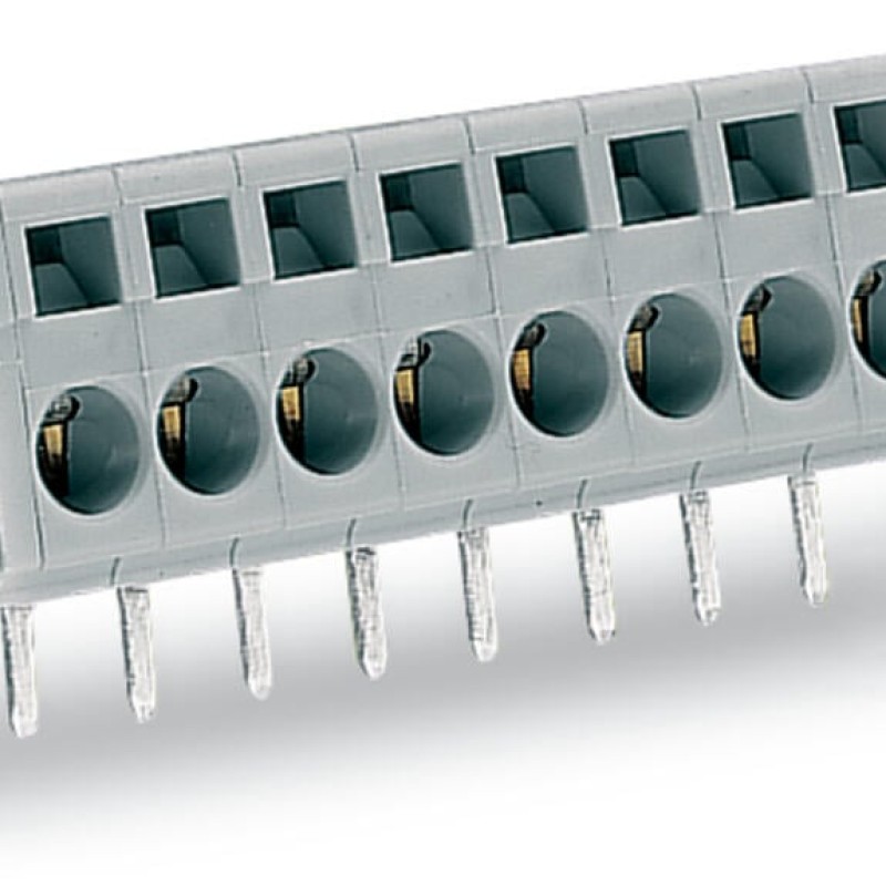 231-606/017-000 Клема на друковану плату; 2.5 мм²; Крок контактів 5 мм; сірий