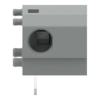 235-801 Накопичувальна клемна колодка для друкованих плат; 2,5 мм²; відстань між контактами 10/10,16 мм; 1-полюсна; PUSH WIRE®; 2,50 мм²; сірий