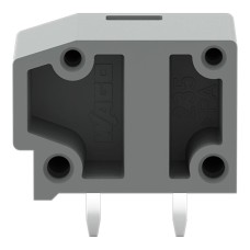 235-801 Накопичувальна клемна колодка для друкованих плат; 2,5 мм²; відстань між контактами 10/10,16 мм; 1-полюсна; PUSH WIRE®; 2,50 мм²; сірий