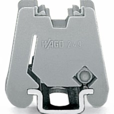 249-101 Screwless end stop;6 mm wide;for WMB markers;gray