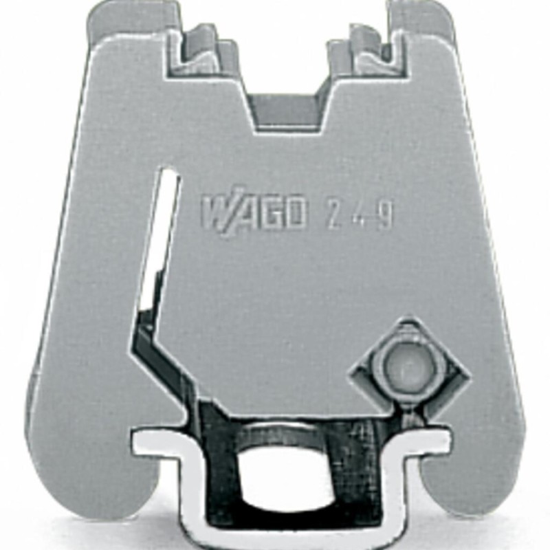 249-101 Screwless end stop;6 mm wide;for WMB markers;gray