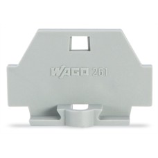 261-361 Кінцева пластина; з кріпильним фланцем; сірий