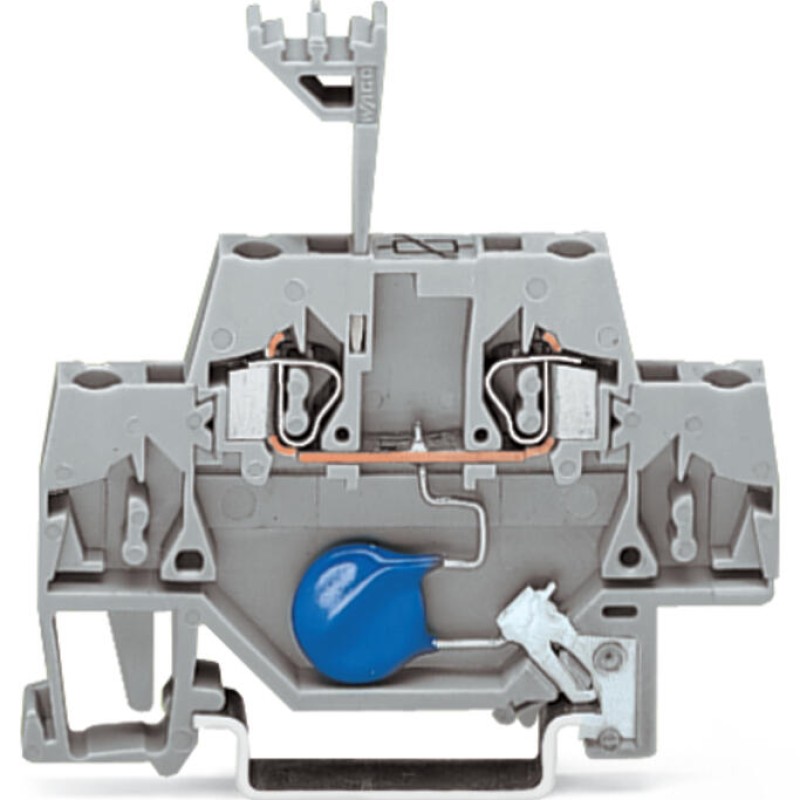 280-502/281-611 Component terminal block;double-deck;with varistor;gray