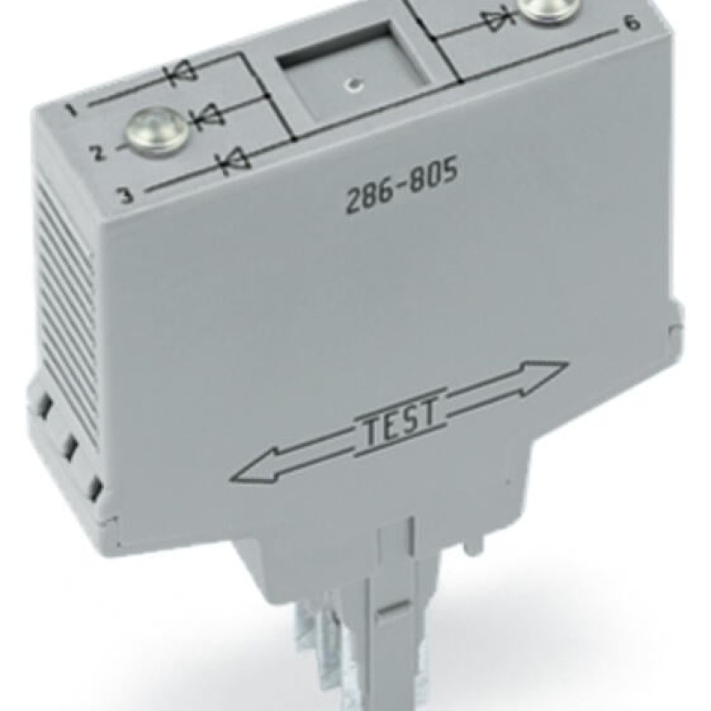 286-807 Компонентний модуль з діодом; з 7 шт.; Діод 1N4007; сірий