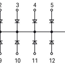 289-111 Компонентний модуль з діодом; з 14 шт.; Діод 1N4007