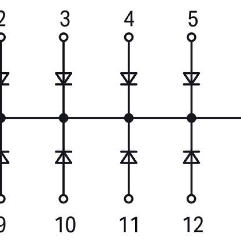 289-111 Компонентний модуль з діодом; з 14 шт.; Діод 1N4007