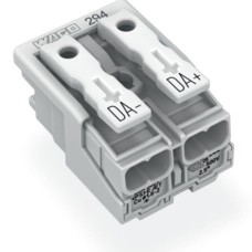 294-4032 Lighting connector;push-button, external;without ground contact;white