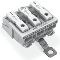 294-4413 Lighting connector;push-button, external;with screw-type ground contact;white