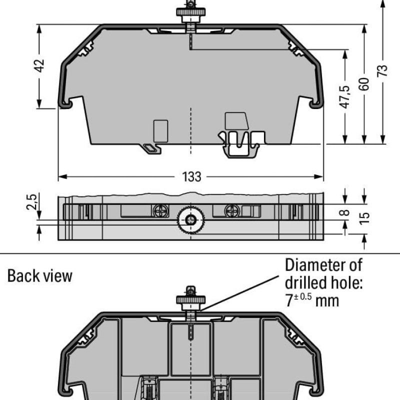 709-153 Cover;Type 1;suitable for cover carrier, type 1;transparent