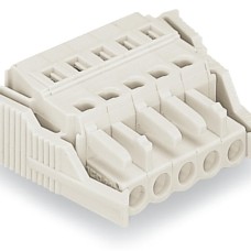721-105/037-000 1-conductor female connector;CAGE CLAMP®;2.5 mm²;light gray