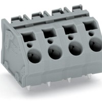745-1352 Клема на друковану плату; 6 мм²; Крок контактів 10 мм; сірий